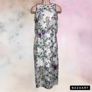 🌪️ Antonio Melani New Darla Lace Popover Dress Ivory Black